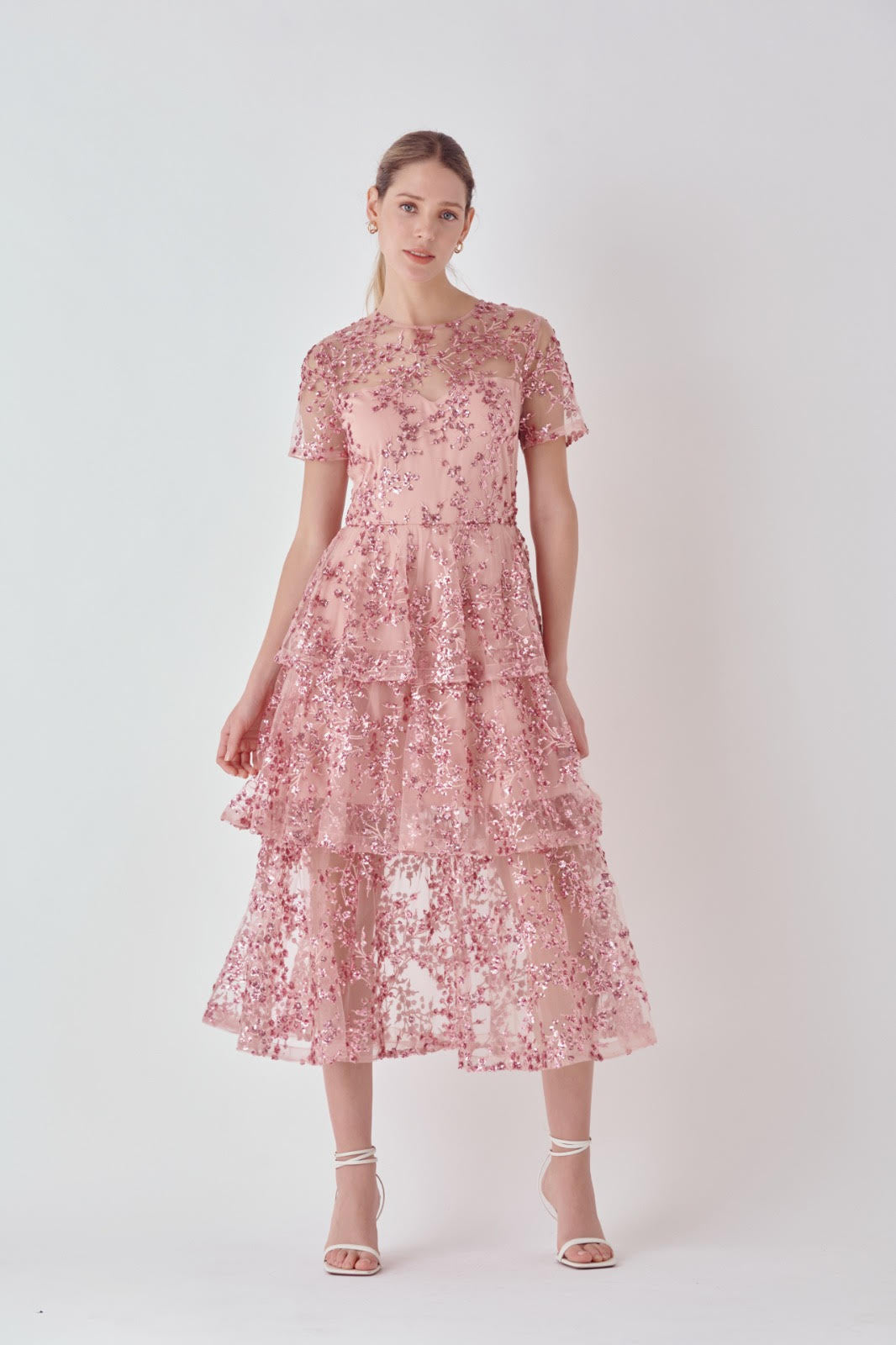 Sequin embroidered maxi dress new arrivals