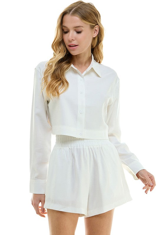Boxy Button Up Shirt