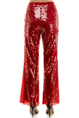 Burgundy Sequin Pant