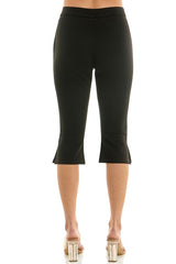 Black Ponte Capri Pants