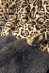 Leopard Print Faux Fur Jacket