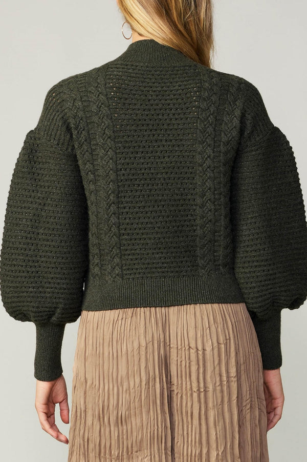 Turtle Neck Drop Shoulder Sweater