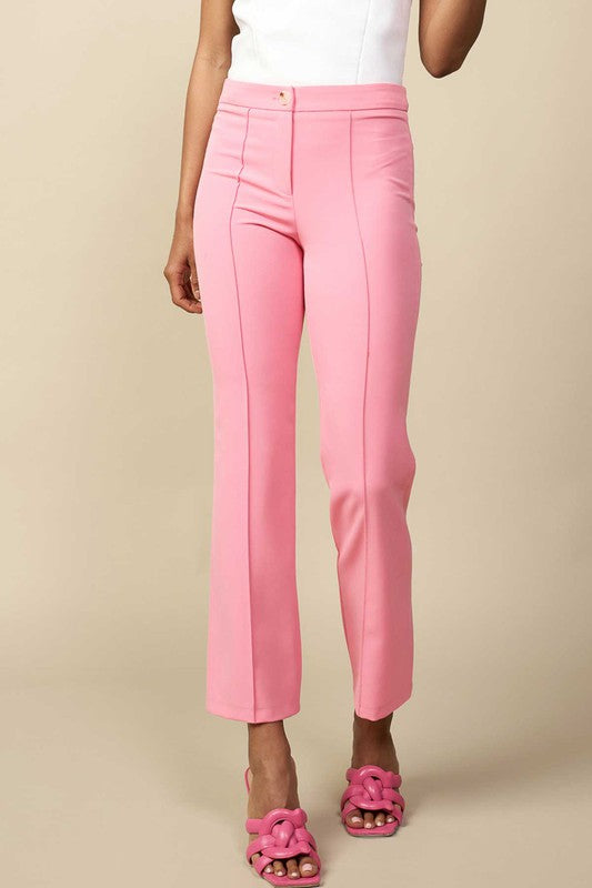 Bubblegum Stretch Ankle Pants