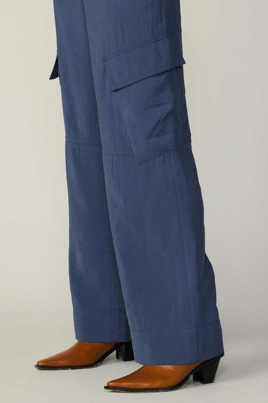 Elastic Back Cargo Pants