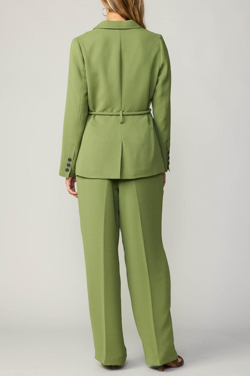 Olive Jacket With Round Tie Belt (XL Available)