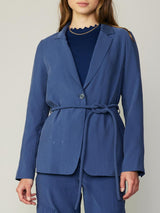 Slate Navy One Button Jacket