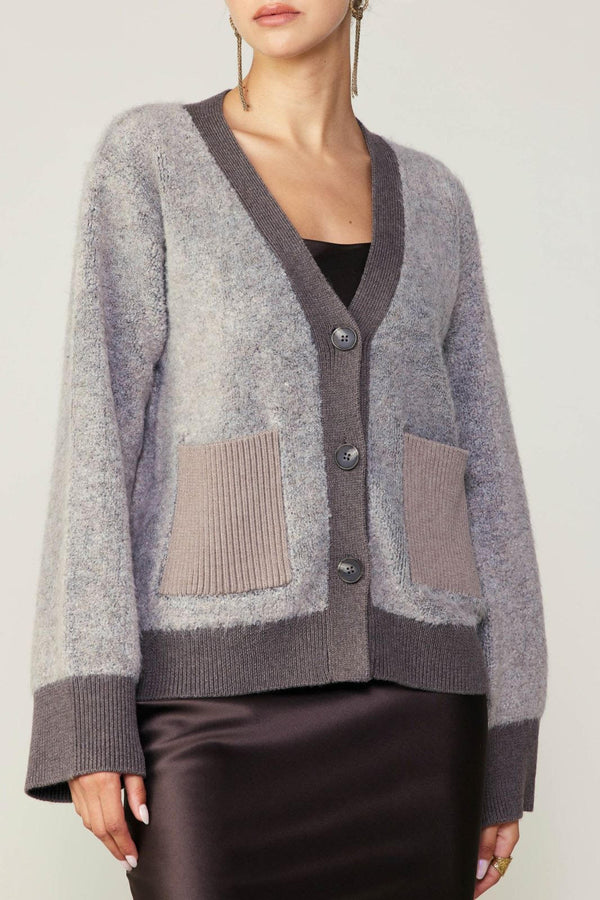Boucle Textured Sweater Cardigan