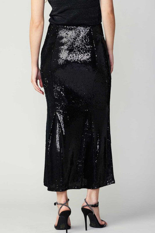Sequin Mermaid Mid Skirt