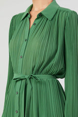 Pleated Button Down Shirt
