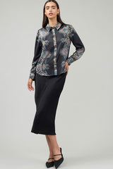 Paisley Print Button Down Shirt