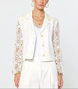 Crochet Lace Cropped Jacket