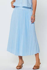 Lightweight Pleated Midi Skirt