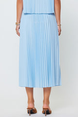 Lightweight Pleated Midi Skirt