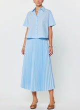 Lightweight Pleated Midi Skirt