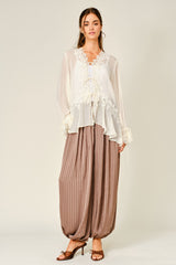 Satin Drift Balloon Pants