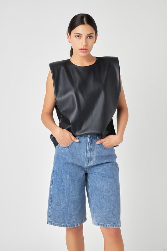 Low Waisted Denim Shorts