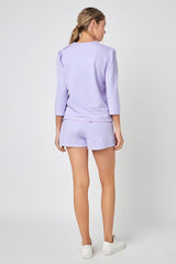 Striped Puff Sleeve Breton Tee