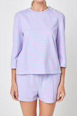 Striped Breton Shorts