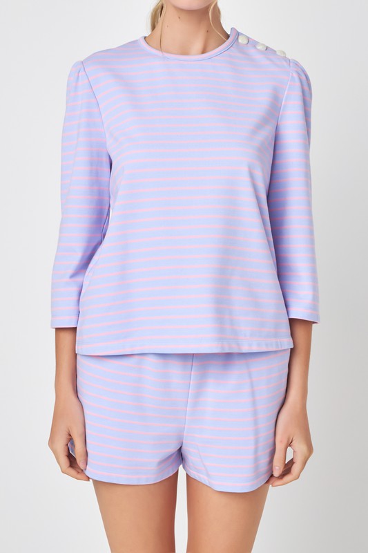 Striped Breton Shorts