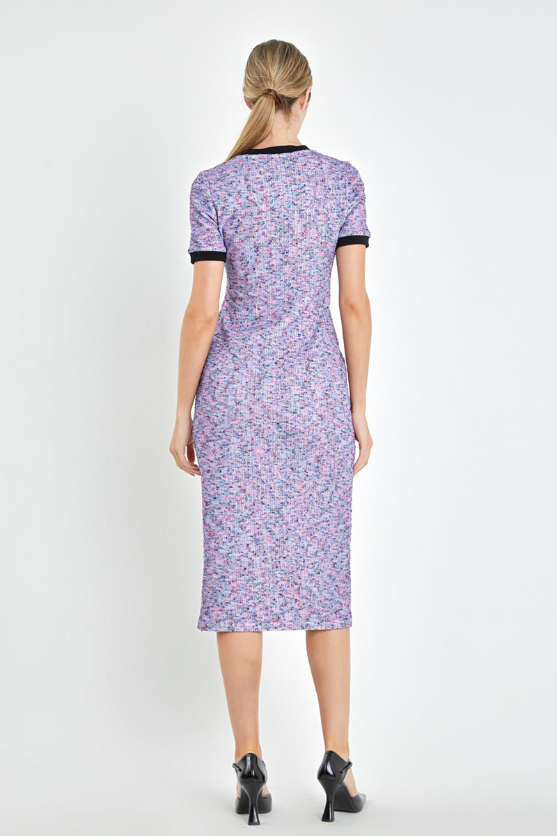 Rainbow Knit Midi Dress Small Rainbow Knit Midi Dress Small