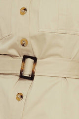 Khaki Belted Vest