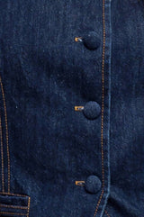 Dark Denim Vest