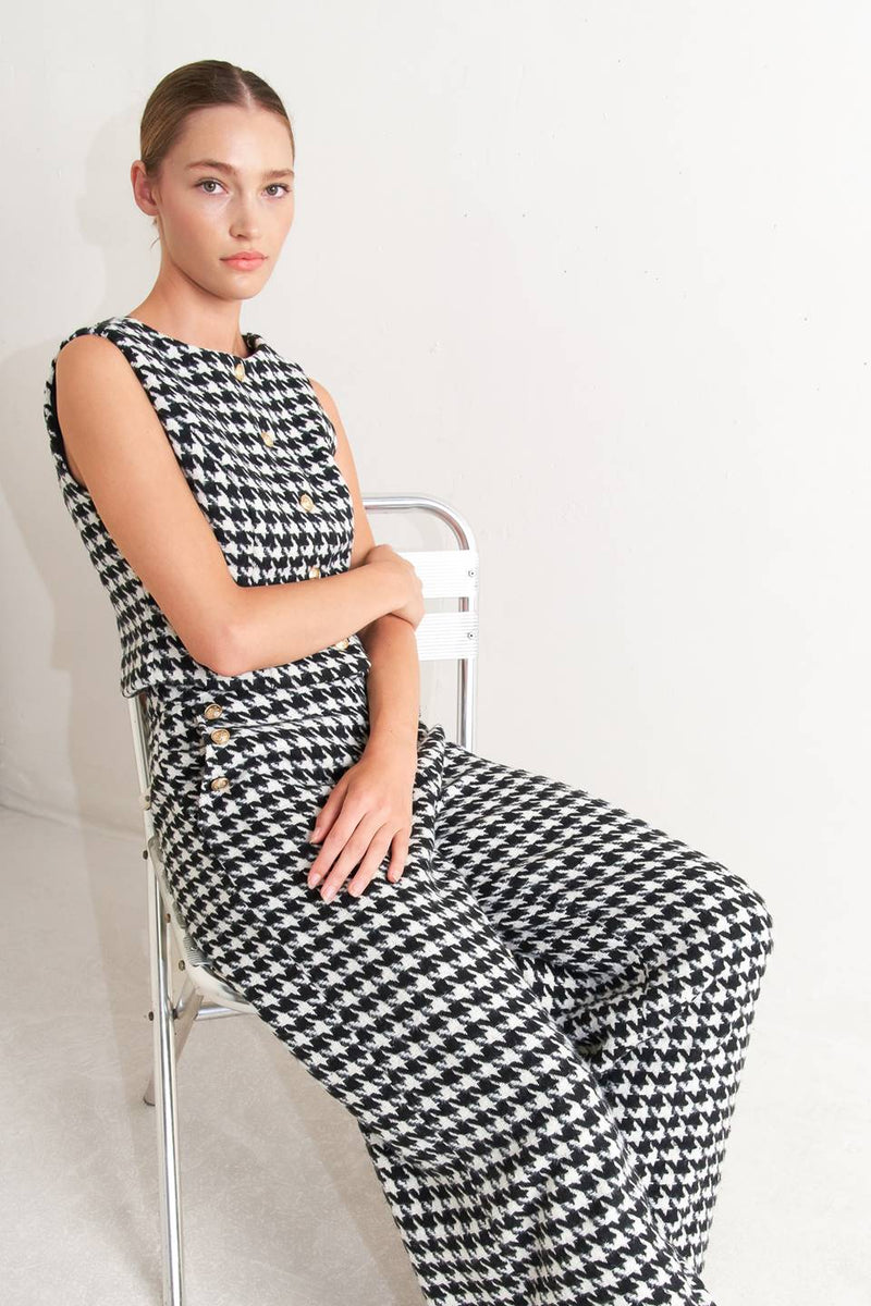 Houndstooth Vest