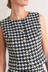 Houndstooth Vest