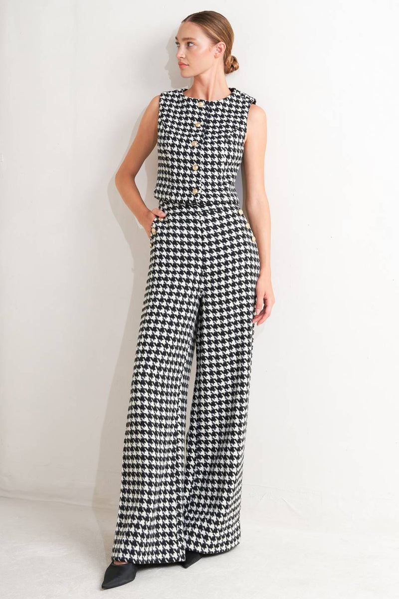 Houndstooth Vest
