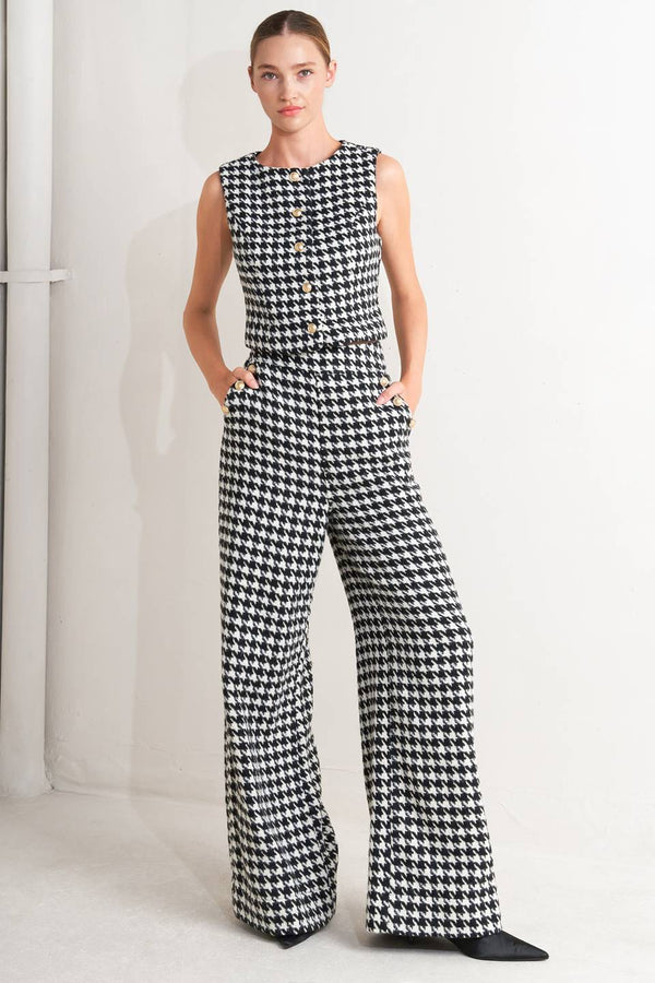 Houndstooth Vest