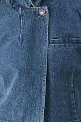 Madison Cropped Denim Blazer