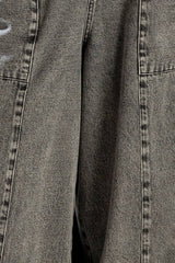 Grey Washed Denim Pant