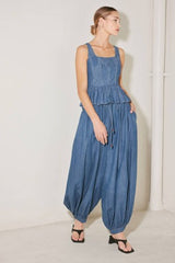 Washed Woven Balloon Pants