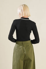 Polo Sweater Top