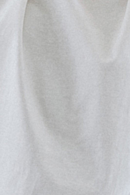 Side Snap Solid Knit Top (White, Black)