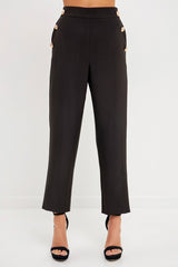 High Waisted Buttoned Trousers