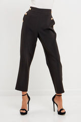 High Waisted Buttoned Trousers