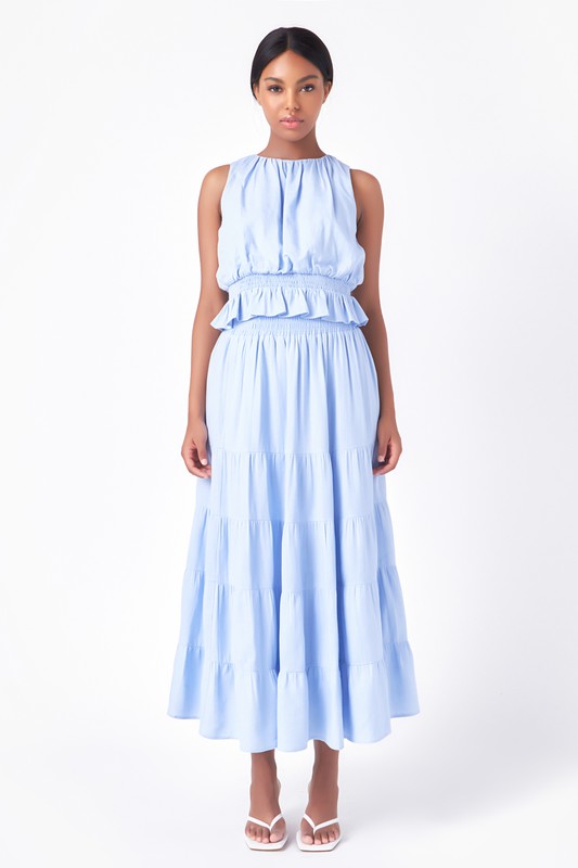 Tiered Maxi Skirt