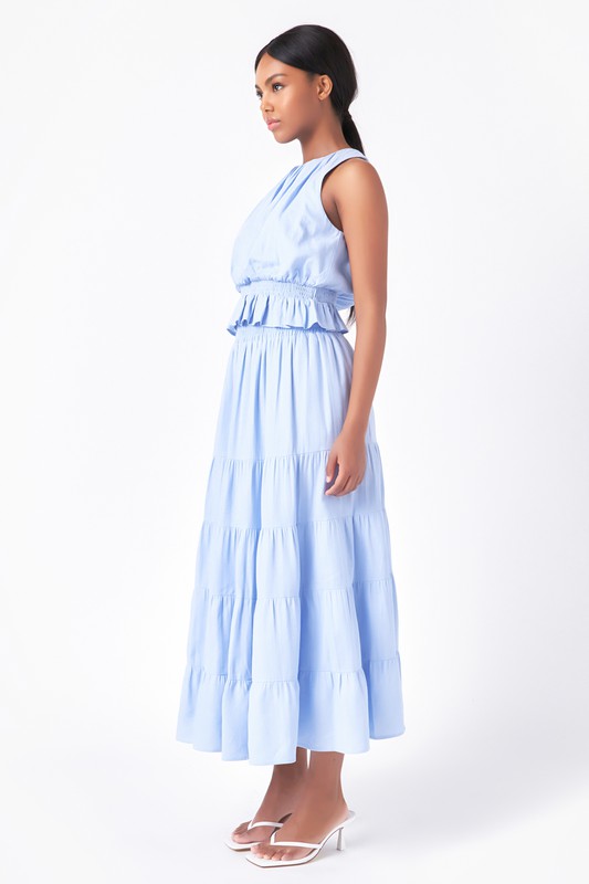 Tiered Maxi Skirt
