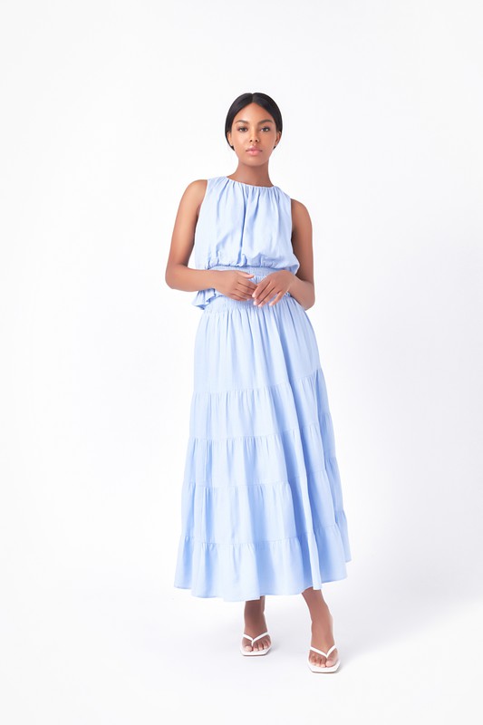 Tiered Maxi Skirt