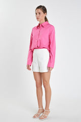 Accent Collar Poplin Dress Shirt