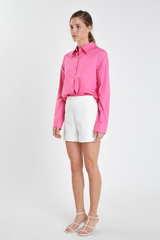Accent Collar Poplin Dress Shirt