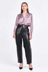 Classic Satin Over Shirt (Navy, Taupe)