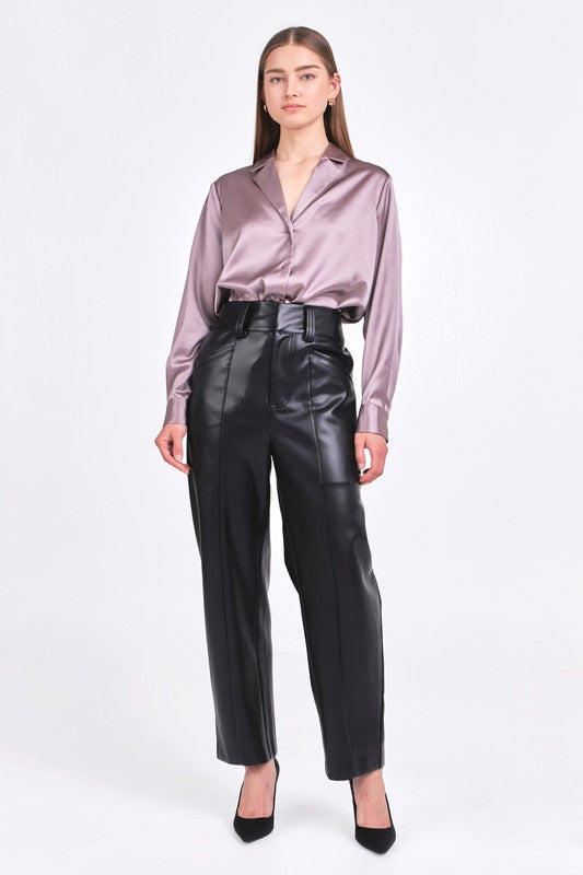 Classic Satin Over Shirt (Navy, Taupe)