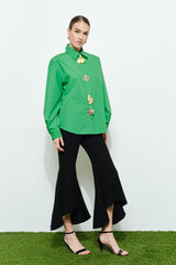 Golden Statement Button Shirt