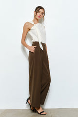 Espresso Wide-Leg Pants
