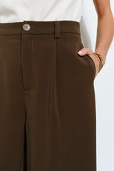Espresso Wide-Leg Pants