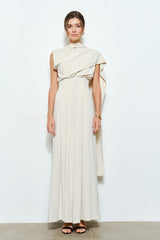 One-Shoulder Draped Jumpsuit