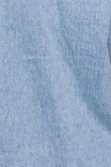 Denim Acid Puff Sleeve Top