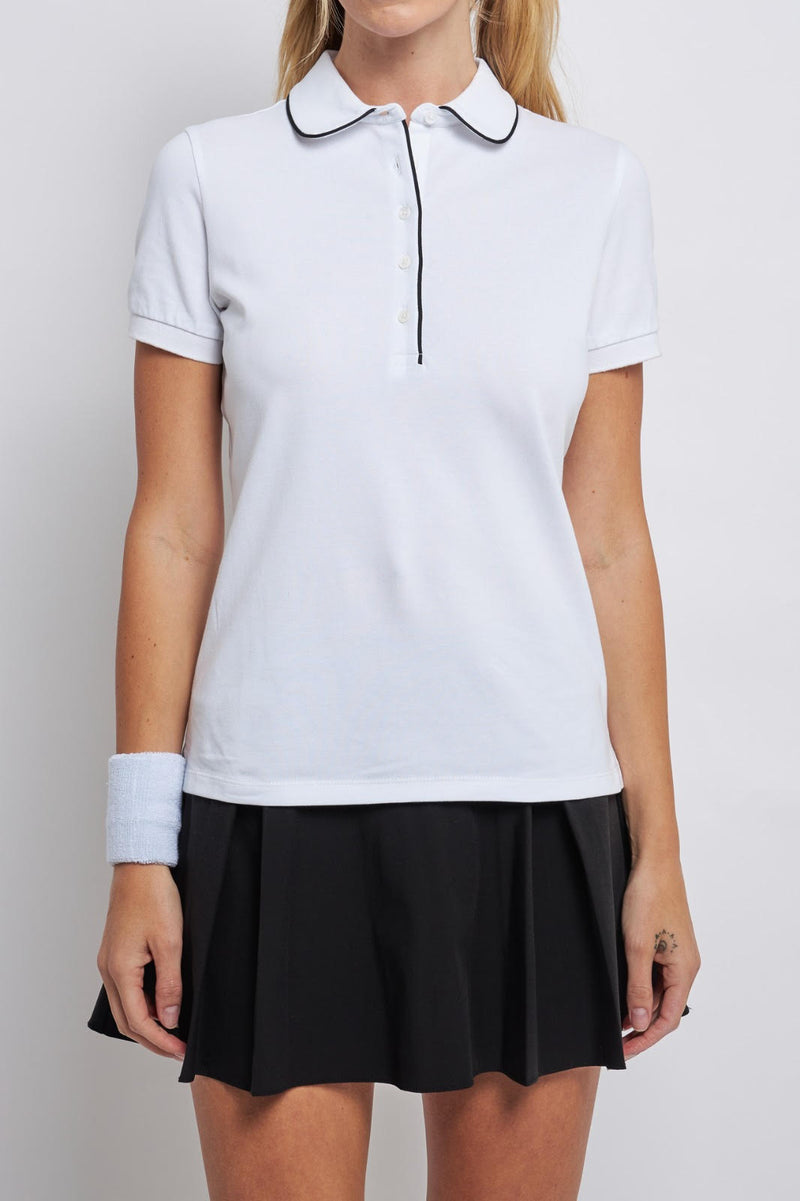 Sportwear Knit Polo (Black, White)